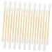 10 Ear Cleaning Buds Organic Cotton Makeup Tool Ear Buds Cotton Tips Cotton Bud An Fittings Double Tipped Cotton Swabs Cotton Swabs for Makeup Cotton Stick Cosmetic White