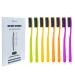 EasyHonor Huge Head Toothbrush Medium Soft Toothbrush for Adult Charcoal Toothbrush (Charcoal Bristles 8 Packs).