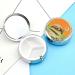 Round Pill Box with Tortoise Turtle Print - 3 Compartment Portable Metal Organizer - Decorative Pocket Pill Case Style-6 - Buy Online on GoSupps.com