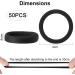 ILamourCar 50 Seamless Cotton Hair Elastics for Girls, Babies, and Women - Black - Buy Online on GoSupps.com