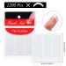 1200 pcs Self-Adhesive French Manicure Nail Sticker Set - White Half-Moon Shaped Decals for Nail Design (25 Sheets) - Buy Online on GoSupps.com