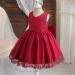 NNJXD Baby Girls Flower Princess Birthday Party Dress 648 Red-a | Size 2-3 Years - Buy Online on GoSupps.com
