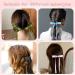 Satin Ribbon Hair Bows Set for Women - 6Pcs Tassel Bowknot Hair Clips with Metal Clips, Long Tail Barrettes - Black Pink Beige Accessories - Buy Online on GoSupps.com