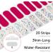 NAILOG Semi Cured Gel Nail Strips (20 Extra Long Nail Stickers) | Glossy & Long Lasting Soft Gel Finish Nail Wrap| Ruby Nebula - Buy Online on GoSupps.com