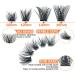 Kmilro 144 Pcs Cluster Lashes DIY Eyelash Extensions C D Curl 10-16mm Mega Volume Fluffy Wispy Individual Lashes - Volume 0.07C-MIX - Buy Online on GoSupps.com