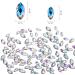 2000 Pieces Shiny AB Rhinestones Flat Back with Tweezer Horse Eye Rhinestones Nail Rhinestones Gems Decorations for Nail Supplies Crafts - Buy Online on GoSupps.com