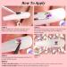 Multi Shapes 3D Glass AB Crystal Nail Art Rhinestones Kit with Flatback Round Bead Charm Gem Stone Jewelry Diamond with Pickup Pen + Tweezer for Manicure Craft Decoration by BELLEBOOST (Iridescent) 01-Round and Multi-Shape - Buy Online on GoSupps.com