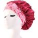 HEIMEABI Soft Bonnet Wide Elastic Satin Night Cap for Women - Wine One Size | Hair Accessories Organizer - Buy Online on GoSupps.com