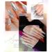 Chameleon Nail Chrome Powder Set - 12 Colors (Rose Gold, Purple) | High Gloss Reflective Effect Glitter Metallic Pigment | Includes 12 Eye Shadow Brushes - Buy Online on GoSupps.com