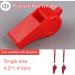 Shubeeieumi 2-Piece Sports Whistle Set - Red Plastic Whistles with Lanyard for School Sports Football Kids & Students | Crisp Sound - Buy Online on GoSupps.com