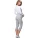 Be Mammy Maternity 3/4 Leggings - Size L Melange | Comfortable Pregnancy Pants - Buy Online on GoSupps.com