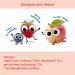 Cheeky Friends Organic Baby Glasses - Apple Strawberry & Blueberry | Sugar & Salt-Free Vegan 6 Pack (6x120g) for Babies 6+ Months - Buy Online on GoSupps.com
