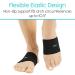 Vive Arch Support Sleeves - Compression Bands for Plantar Fasciitis, Heel Spurs, Flat Arches - Gel Cushion Sock Brace for Foot Pain Relief - Men and Women (Pair) - Black - Buy Online on GoSupps.com
