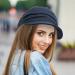 ColorSun Women's Soft Cotton Newsboy Cabbie Cap Beret Hat in Navy Blue - Stylish Painter Visor Baseball Cap - Buy Online on GoSupps.com