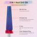 Depvko Super Long 5 in 1 Nail Drill Bits 3/32'' Carbide Tungsten Bits Two Way Rotate Professional Advanced Safety Bits for Nail Fast Remove for Manicure Pedicure Cuticle Gel Polishing(Fine Purple) Fine-F Purple - Buy Online on GoSupps.com