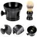Beaupretty 2-Piece Plastic Hairdressing Set - Souvenir Mixer & Travel Mug for Men | Shaving & Beard Care | 10.8x10.8cm Black - Buy Online on GoSupps.com