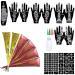 11 Sheet of 84 Tattoo Patterns  Tattoo Stencils Kit  6 Pcs 3 Colors Temporary Tattoo Kit  Brown Black Maroon