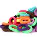 300PCS Toddler Kids Hair Ties – Infant Cotton Baby Hair Ponytail Holders – Tiny Kids Elastic Hair Bands, Enough Soft and No Damage, 1.1 Inch in Diameter, 15 Colors, by Qarwayoc Colorful A