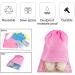 6 Pcs ULIFEMALL Travel Shoe Bags - Large Non-Woven Drawstring Storage with Clear Window - Waterproof Dustproof Pouch for Men Women - Pink - Buy Online on GoSupps.com