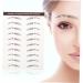 Healeved 12 Pcs Eyebrow Stickers Sticker Para U as Makeup Stickers Brow Stickers Eyes Water Transfer Paper - Buy Online on GoSupps.com