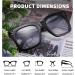 FEISEDY Blue Light Blocking Glasses for Men & Women Oversized Designer Square Eyewear B2695-FF in Bright Black Frame 51mm - Buy Online on GoSupps.com