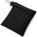 BuyAgain Golf Tee Pouch - Professional Zipper Golf Tee/Ball Bag with Metal Lobster Claw Clip - Black - Buy Online on GoSupps.com