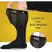 Athlemo Men's Bamboo Diabetic Socks 13-15 Black (6 Pack) - Breathable, Anti-Odor, Loose Fit Crew Socks for Superior Circulation | Size 11-14 - Buy Online on GoSupps.com
