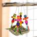 Seagrass Bird Foraging Wall Toy with Colorful Wooden Chewing Toys - Ideal for Parakeets, Conures, Lovebirds & Cockatiels - Buy Online on GoSupps.com