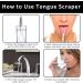 Stainless Steel Tongue Cleaner Set - 2 Pieces Tongue Scraper & Brush for Enhanced Oral Hygiene | Durable Easy-to-Use & Eco-Friendly - Buy Online on GoSupps.com