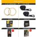 Wood Gymnastics Rings with Numbered Straps & Exercise Videos - Full Body Calisthenics Workout Rings 1.25 Inch - Buy Online on GoSupps.com