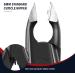 FVION Cuticle Trimmer Professional Cuticle Nippers Rubber Coated Handle Manicure Tools Stainless Steel Cuticle Cutter for Nails (5mm) Dark - Buy Online on GoSupps.com