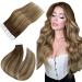Easyouth Balayage Tape in Extensions Real hair Remy Tape in Extensions Mittelbraun Mix Honey Blond and Medium Brown Tape In Hair Cancer Ombre Braun 18Zoll 50g 20pcs 4/27/4 45 cm 1-3 #4/27/4 (4/24/4)