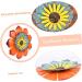 BESPORTBLE Sunflower Wall Decor 4 Pcs Sunflower Wall Hanging Iron Hanging Flowers 3d Household Sunflower Ornament 28.3X28.3X2.5CMx4pcs Assorted Colorx4pcs - Buy Online on GoSupps.com