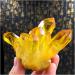 Natural Crystal Rough Natural Citrine Cluster Rough Ore Degaussing Crystal Stone Aquarium Stone Ornaments Quartz Crystal Cluster Specimen (Size : 300g) - Buy Online on GoSupps.com
