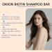 Onion Biotin Shampoo Bar Oignon Romarins Shampooing Savon Barre Nourrissante et Purifiante pour Cheveux 60g - Formule avec Huile de Romarin - Nettoie en Profondeur Apporte Volume et clat 2PCS - Buy Online on GoSupps.com