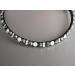 Happiness Horses Headband - Silver & White Glitter Rhinestone Curved Strap | COB Dark Brown Leather - Buy Online on GoSupps.com