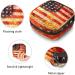 GIAPB Period Bag - American Flag and Flames Period Pouch Travel Makeup Bag - Buy Online on GoSupps.com