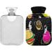 NAANLE Space Food Hot Water Bottle - 1L Transparent Cover for Bed Hand Warmers & Pain Relief - Heat & Cold Therapy - Buy Online on GoSupps.com
