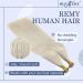 RUNATURE Blonde Nano Human Hair Extensions- White Blonde Remy Nano Ring Hair - 14 Inch 50g - A-Nano-#800 - Buy Online on GoSupps.com