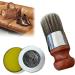 Wise OWL Furnique Salve for Leather 2 in 1 leather care with beeswax furniture polish wood with brush leather care products Universal leather balm Cream Cream Cream for leather wood (A*1)