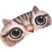 Funny Animal Eyes Sleep Mask - Soft Cotton Blindfold for Home, Travel, Office - Novelty Cat Dog Design - Black - Buy Online on GoSupps.com