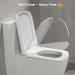 Soft Close Toilet Seat D Shape Toilet Seat (W 36Cm L 40-45Cm) Durable Removable Easy Cleaning Urea Formaldehyde Toilet Seat White Little Surprise - Buy Online on GoSupps.com