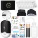 Qinzave 150ml/5.07 fl.oz Eyelash Extension Cleanser with USB Fan, Eyelash Extension Shampoo with Eye Gel Pads Mascara Brushes Micro Brushes, Lash Cleanser for Extensions Perfect for Salon Home Use Black