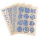 Milisten 4 Sheets Burnt Pottery Stickers Home Tools Pottery Decals Decked Pottery Accessory Chic Paper Clay