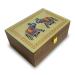 Octavius | Elephant Printed Wooden Caddy Tea Sampler Pack | Assortment of 3 Black & 3 Green Teas | 90 Enveloped Double Chamber Tea Bags | Tea Sampler Variety Pack | Perfect for Tea Lovers | Pack of 1 Elephant Printed 90TB