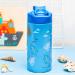 Zak Designs Baby Shark 14 oz Stainless Steel Kids Water Bottle - Vacuum Insulated, Flip-Up Straw Spout, Locking Cover - Durable Cup for Sports or Travel - Buy Online on GoSupps.com