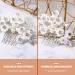 Housoutil Bridal Comb Wedding Hair Comb Hair Accessories for Girls Flower Hair Clip Wedding Ceremony Decorations Tiara White Pearl Bride Flower Head Color-preserving Copper Wire - Buy Online on GoSupps.com