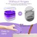 Argomax Denture Box - Dark Purple Prosthesis Storage Cleaning & Soaking Solution with Sieve | Durable & Stylish Dentistry Box - Buy Online on GoSupps.com