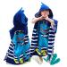 Supgomax Hooded Bathing Poncho for Kids - Cartoon Dinosaur Towel Absorbent Beach & Shower Towel Perfect for Swim & Bath Time - Buy Online on GoSupps.com