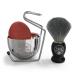 Luxury Shaving Brush Set for Men - Badger Hair Brush, Shaving Soap, Stainless Steel Bowl, Safety Stand - Buy Online on GoSupps.com